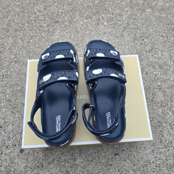 Michael Kors  Polka Dot Signature Sandals Women Size 8 - Picture 6 of 10
